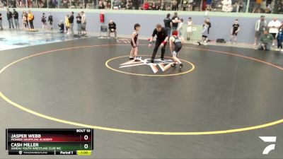 77 lbs Round 1 - Jasper Webb, Pioneer Grappling Academy vs Cash Miller, Juneau Youth Wrestling Club Inc.