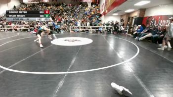 132 lbs 3rd Place Match - Wyatt Mason, Thunder Basin vs Cooper Meyer, Wheatland