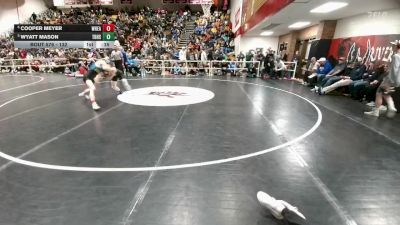 132 lbs 3rd Place Match - Wyatt Mason, Thunder Basin vs Cooper Meyer, Wheatland