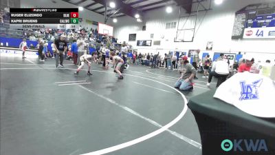 67 lbs Semifinal - Ruger Elizondo, Blue Devil Wrestling vs Kapri Bruens, Carl Albert