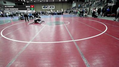 120 lbs Champ. Round 1 - Case Thompson, McAlester vs Eli Porter, Northwest (Cedar Hill)
