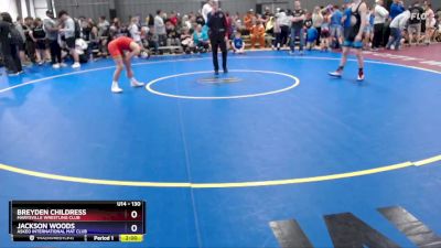 130 lbs Round 2 - Breyden Childress, Marysville Wrestling Club vs Jackson Woods, Askeo International Mat Club