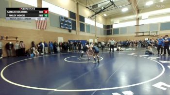 115lbs Champ. Round 4 - Finley Houck, Shorewood (Girls) vs Katelin Kolodzik, Tahoma (Girls)