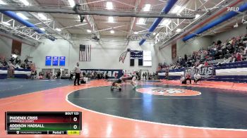 105 lbs Quarterfinal - Addison Hadsall, Geneseo vs Phoenix Criss, Springfield [Coop]