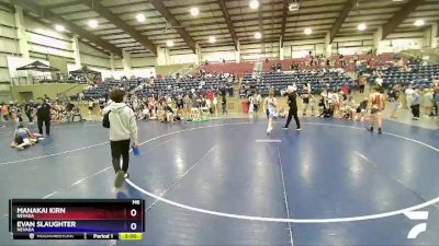 120 lbs 5th Place Match - Manakai Kirn, Nevada vs Evan Slaughter, Nevada