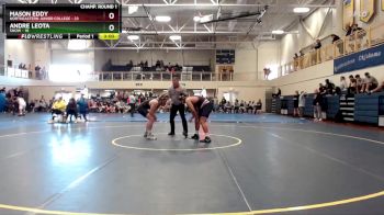 184 lbs Champ - Round 1 (16 Team) - Andre Leota, Snow vs Mason Eddy, Northeastern Junior College