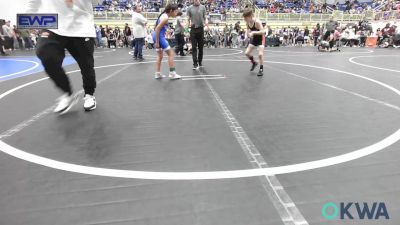 75 lbs Quarterfinal - Tucker Novotny, Cowboy Wrestling Club vs Lawren Peck, Wolfpak Wrestling