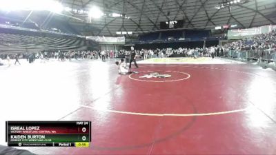 105 lbs Cons. Semi - Isreal Lopez, Victory Wrestling-Central WA vs Kaiden Burton, Cement City Wrestling Club