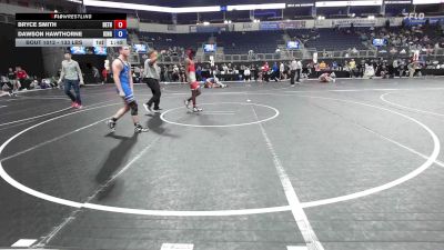 133 lbs 7th Place - Bryce Smith, Bethalto Bulls vs Dawson Hawthorne, King Select