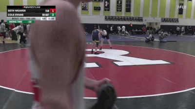 165 lbs Quarterfinal - Seth Weaver, Franklin & Marshall vs Cole Evans, WVU Unattached