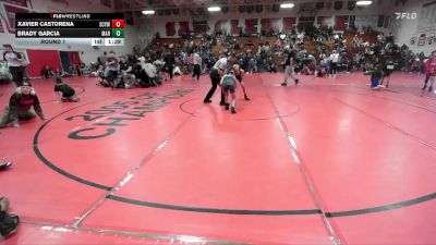 71-76 lbs Round 1 - Xavier Castorena, San Clemente Youth Wrestling vs Brady Garcia, Mantanona TC