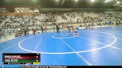 90 lbs 5th Place Match - Paige Wilson, Flathead Valley WC vs Dahlia Sanchez, Tri-Town Bullyz Wrestling