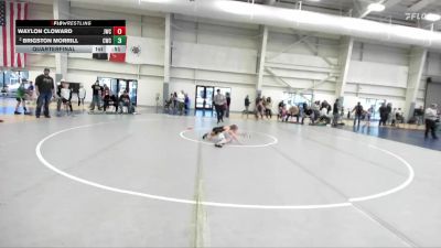 46 lbs Quarterfinal - Waylon Cloward, JWC vs Brigston Morrill, Champions Wrestling Club
