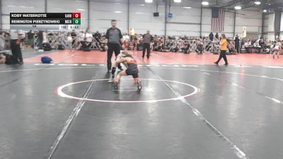 64 lbs Round 5 - 4:00pm Saturday - Koby Waterkotte, Cali Red vs Remington Pierzynowski, Team Michigan