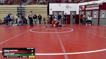 138 lbs Cons. Round 7 - Julius West, Warren Wrestling Academy vs Simon Martinez, Highland