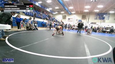 88 lbs Final - Caden Bowling, Blackwell Wrestling Club vs Cayden Crawford, Pawhuska Elks Takedown