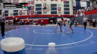 215 lbs Semifinal - Braiden Sudor, Carlynton vs Kolton Carlson, Laurel