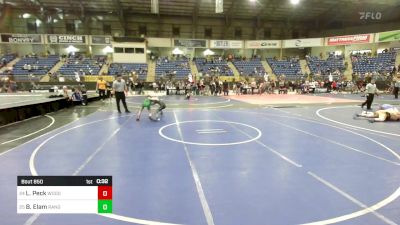 75 lbs Consi Of 16 #1 - Lincoln Peck, Woodland Park Panthers vs Bryson Elam, Rangely Panthers