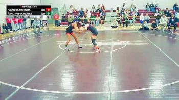 100 lbs Cons. Semi - Janissa Barrera, Othello (Girls) vs Aaliyah Gonzalez, Toppenish (Girls)