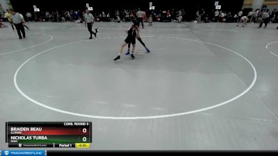 113 lbs Cons. Round 3 - Braiden Beau, Illinois vs Nicholas Turba, Ohio