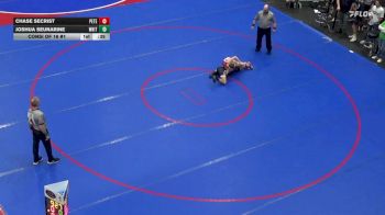 96 lbs Consi Of 16 #1 - Chase Secrist, Peters Township vs Joshua Seunarine, Whitehall