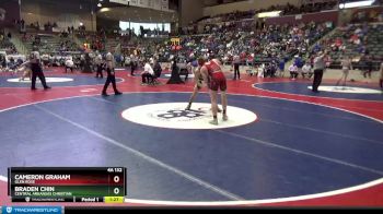 4A 132 lbs Semifinal - Cameron Graham, Glen Rose vs Braden Chin, Central Arkansas Christian