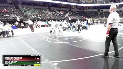 190 Class 2 lbs Quarterfinal - Jackson Perkins, Lafayette (St. Joseph) vs Doug Blaha, Blair Oaks