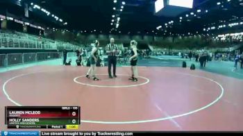 135 lbs Cons. Round 2 - Lauren McLeod, Hagerty vs Holly Sanders, Lincoln High School