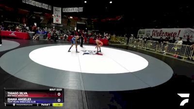 83 lbs Round 3 - Thiago Silva, Red Wave Wrestling vs Isaiah Angeles, Team Selma Wrestling Club