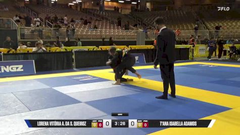 T'Ana Isabella Adamos vs Lorena Vitória A. Da S. Queiroz 2025 Pan Kids Jiu-Jitsu IBJJF Championship