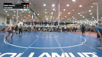 134 lbs Rr Rnd 4 - Brody Shaffer, Superior Black - HSC vs Jack Baron, Grit Mat Club Blue - HSC
