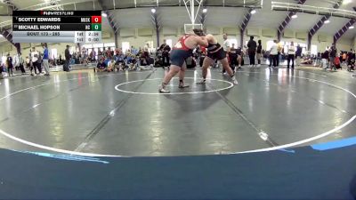 285 lbs Champ. Round 2 - Scotty Edwards, Muskingum University vs Michael Hopson, Hiram College