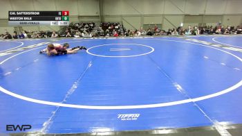 92 lbs Semifinal - Cal Satterstrom, Funky Singlets 12U vs Weston Ekle, Untouchables 12U Purple