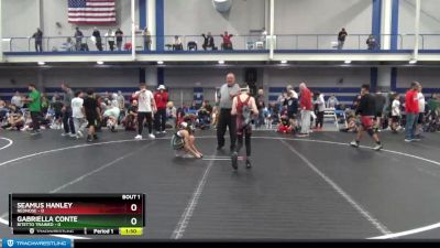 84 lbs Finals (2 Team) - Gabriella Conte, Bitetto Trained vs Seamus Hanley, Rednose