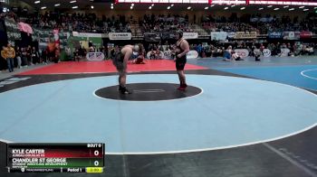 285 lbs Champ. Round 1 - Chandler St George, Student Wrestling Development Program vs Kyle Carter, Juneau-Douglas HS