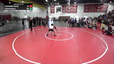 157 lbs Quarterfinal - Logan Mojica, Rosemead Panther Wrestling vs Alexander Reyes, Sylmar