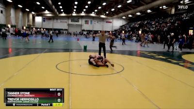 125 lbs Cons. Round 4 - Trevor Hermosillo, Northeastern Junior College vs Tanner Stone, Colorado Mesa University