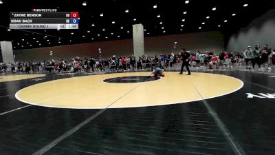 100 lbs Champ. Round 1 - Zayne Benson, CO vs Noah Back, OK