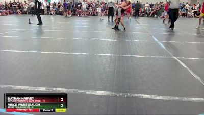 113 lbs Round 2 (6 Team) - Nathan Harvey, Applied Pressure X Kame Style vs Vince Wurtsbaugh, Beebe Trained Silver