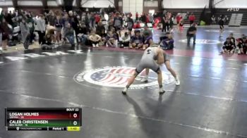 132 lbs Round 6 (8 Team) - Logan Holmes, Uintah vs Caleb Christensen, Box Elder