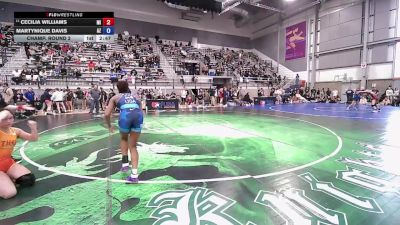 U20 Women - 57 lbs Champ. Round 2 - Cecilia Williams, MI vs Martynique Davis, AZ
