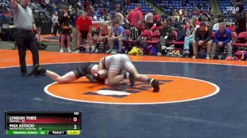 165 lbs Semis & 1st Wrestleback (8 Team) - Lyndon Thies, Roxana vs Max Astacio, Woodstock (Marian)