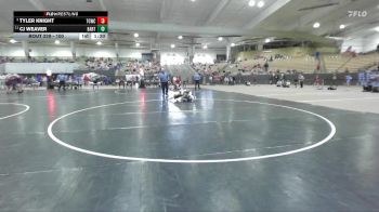 100 lbs Quarterfinal - Tyler Knight, Team Clarksville TCWC vs Cj Weaver, Tullahoma Takedown Club