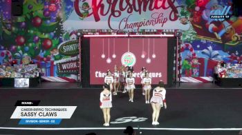 Cheer-riffic Techniques - Sassy Claws [2024 L3 Senior - D2] 2024 Spirit Celebration Christmas Grand Nationals