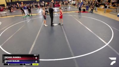 100 lbs Cons. Round 3 - Michael Rundell, IL vs Bryson Busler, WI
