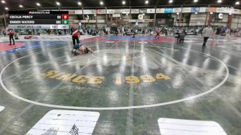 130 lbs Cons. Round 2 - Ember Waters, Dickinson Wrestling Club vs Cecilia Percy, Individual