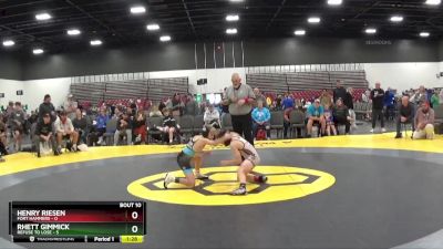 70 lbs 2nd Wrestleback (8 Team) - Henry Riesen, Fort Hammers vs Rhett Gimmick, Refuse To Lose