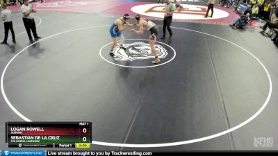 Champ. Round 1 - Sebastian De La Cruz, Columbus Lakeview vs Logan Rowell, Auburn