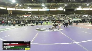 157 lbs Champ. Round 1 - Micah George, Wasatch Utah vs Maverick Heimbuck, Scappoose