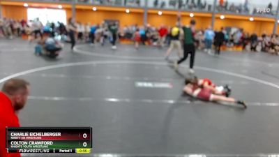 75 lbs Champ. Round 1 - Charlie Eichelberger, Ninety Six Wrestling vs Colton Crawford, Knights Youth Wrestling